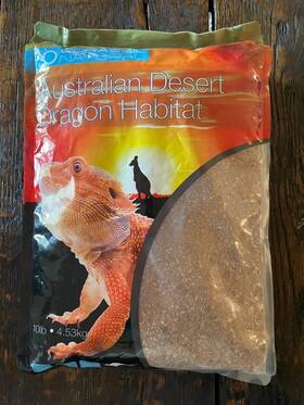 Desertgold010 Pisces Usa Jurassic Natural Australian Desert Dragon Habitat Substrate For 10lb Gold