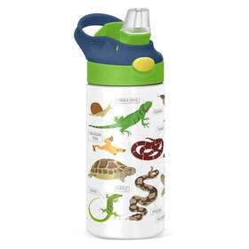 Oocity-028421-06 Poeticcity Green And Brown Pet Reptiles Frog Iguana Lizard Snake Newt Turtle T... Fast Ship