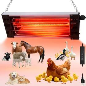 Poiyham K03z330231 450w Heat Lamp For Chickens Large Chicken Coop Heater Carbon Fiber Chicks