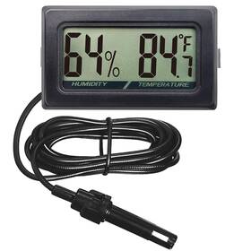 Poly 445032364387 Mini Reptile Terrarium Thermometer Hygrometer With Probe And