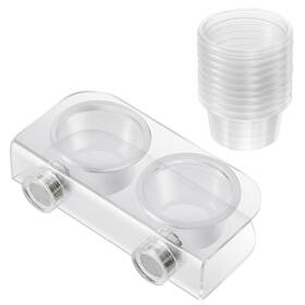 41650567j873g14 Popetpop Feeding Station Fish Tank Magnetic Gecko Food Ledge Dish Spider