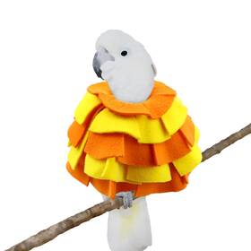 Usa48-1115 Pranovo Bird Collar For Feather Plucking Cockatoo Umbrella Parrots Yellow-cr