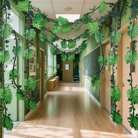 Len-preboun-3598 Preboun 27 Pcs Jungle Vines Rainforest Party Decorations 10 Ft Artificial Rat