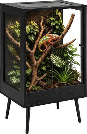 Trt001 Prolee 65 Gallon Reptile Terrarium With Stand 24x18x36 Chameleon Gecko Cage
