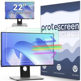 Protescreen 717813370700 2-pack 22 Inch Anti Blue Light Screen Protector Compatible With Lenovo Hp D