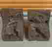 Pt-2600 Mini Tall Zoo Med Matching Pair Of 2 Custom 3d Foam Natural Terrarium Rock Backgrounds 12 X 18