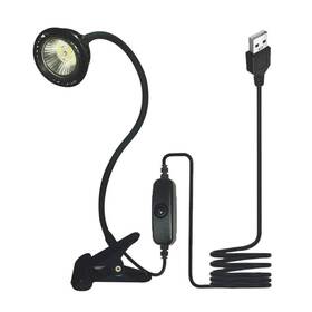 Pt-0133 Qeeheng Usb Powered Reptile Light Uva Uvb 5.0 Basking Lamp With Holder - 360 Adjusta