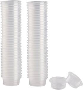 Qihycuf 313106718756 100 Pcs Small Gecko Food And Water Cups Plastic Reptile Feeding Bowls Ledge Acce