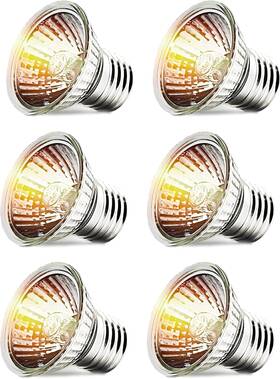 Qixivcom 445014399314 6-packs 25w Bulbs Reptile Heat Lamp Heater Light Halogen Basking Full