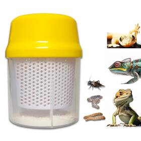 Rm01 Qmark Reptile Cricket Calcium Mixer Nutrients Shaker Insect Feeder For Ge