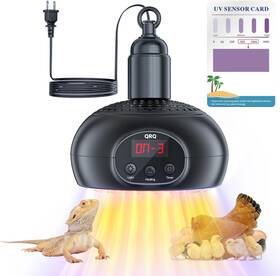 Hl-003 Qrq Chicken Coop Heater 200w-350w-500w Reptile Heat Lamp With Uva Uvb Dimmable