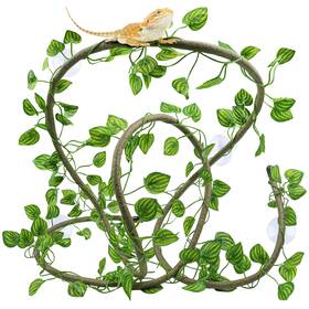 1259-qus Quozuo Reptile Tank Accessories Plants Vines And Flexible Artificia