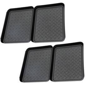 Ls413-b81 Quweiz 4 Pcs Boot Mat Tray 13.8 X 10.83 1.2 Inch Multi Purpose Plastic Bo