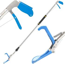 Quynhni 735153343819 Snake Tong Grabber 65 Inch Clamping Tool For Safe Handling Blue