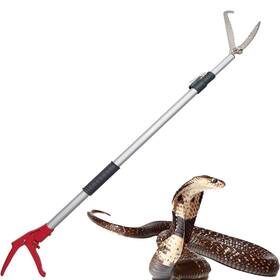 Reayeaxn 689323809417 43ftft-67ftft Snake Catcher Tongs Professional Reptile Grabber Telesicopic Wide J