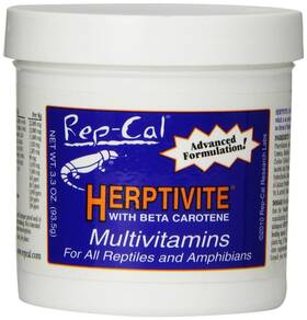 Rep-cal 788286003013 Herptivite Multivitamin For Reptiles And Amphibians 3.3 Oz Blue Bottle 1 Pack