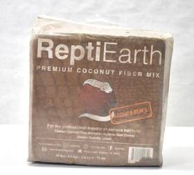 Repti 850011142844 Earth Reptile Bedding Fluffy Coconut Fiber Substrate Organic 72 Quart Block