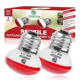Rh-mnrbsl40wus2p Repti Home Reptile Heat Lamp Infrared Uva Red 40w Basking Spot Light 2 Pack