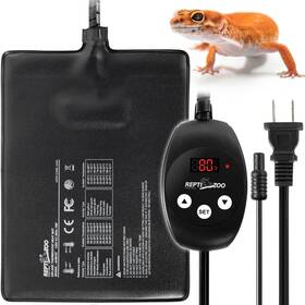 24-801-ahm12t-fba Repti Zoo 6 X 8 Reptile Heat Pad Fast Heating With Adjustable Thermostat