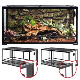 Repti Zoo 701630192898 50 Gallon Reptile Glass Tank Terrarium 2 In 1 Side Meshes And Glasses Do
