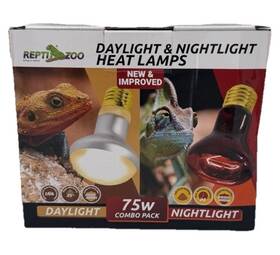 810-cbl01 Repti Zoo 75w Reptile Heat And Nightlight Bulb Combo Daylight Night Lamps