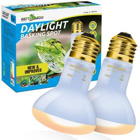 Bsl75-808b Repti Zoo 2 Pack 75w Reptile Neodymium Daylight Basking Spot Lamp Uva Bulb Heat