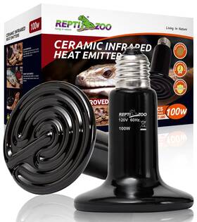 Dl180-jp Repti Zoo 100w Reptile Heat Lamp 2pack Ceramic Emitter Night Bulbs
