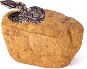 Ers28l Repti Zoo Snake Cave And Hides 3-in-1 Reptile Hide For Snakes- Large