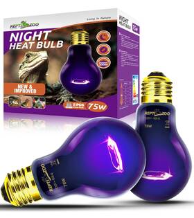 Mhl75d-801 Repti Zoo 75w Reptile Heat Lamp 2pack Night Bulb