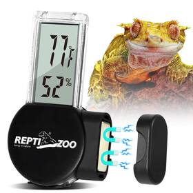 Rz-sh125p-803 Repti Zoo Magnetic Reptile Thermometer And Humidity Gauge Digital Lcd Temperature Humi