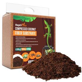 Repticasa 310003876015 Compressed Coconut Fiber Substrate 10 Lb. Block Natural Husk Terrarium Bedd