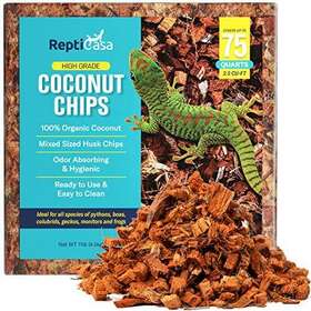 Repticasa 724456494595 Natural Coconut Husk Dry Chips Clean Organic Fiber Coco Coir For Reptiles