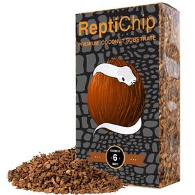 Reptichip Premium Coconut Substrate 850011142141 Reptile Bedding Loose Chip 6 Quart Coco Husk Mulc