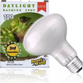 100w Reptiking 313033222210 Reptile Heat Bulb Lamp 1-pack Daylight Basking Spot Bearded Dragon/turtle