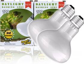 100w Reptiking 445016515576 Reptile Heat Bulb Lamp 2-pack Daylight Basking Spot Bearded Dragon/turtle