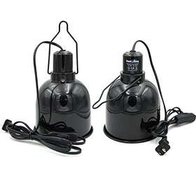 Reptiking 974318890360 Reptile Light Fixture Deep Dome For Light/heat Lamp/uvb 2-pack