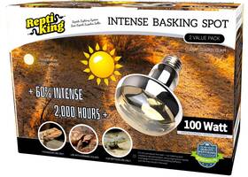 G3reptile Reptiking 974318892081 Reptile Heat Lamp 2-pack 100w Intense Basking Spot 2024 B