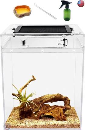 P01-tall-ca Reptile Reptileg Growth Tall Terrarium Set Pc 8ftft 11ftft With Top Sliding Door
