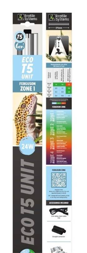 121023 Reptile Systems Bird Eco T5 Unit 23 In Uvb Light Fixture 24 Watt Ferguson Zone 1