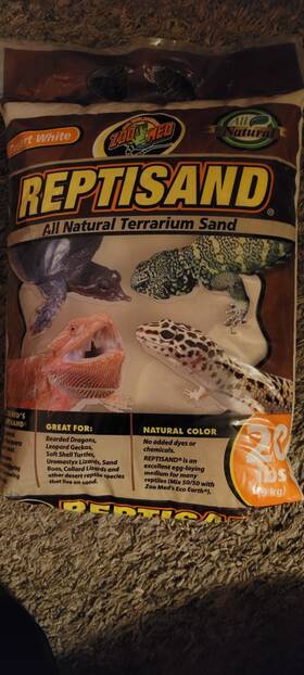 690087 Reptisand New Natural Desert White 20 Lb Bag