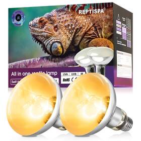 Pali004-2n Reptispa Heat Lamp Bulb 160 Watt Pack Of 2 Full Spectrum Uva Uvb Reptile B