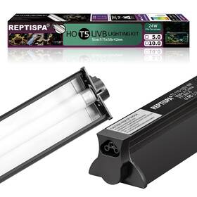 Pali010-15 Reptispa T5 Ho Uvb Lighting Combo Kit 24w Reptile Light Fixture With Fluorescent Ligh