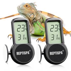 Pali016-2 Reptispa Reptile Thermometer Hygrometer Pack Of 2 Digital Humidity Meter