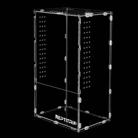 Are02 Reptitrip Jumping Spider Enclosure Tarantula Larvae 6x8x14 Inch Transparent
