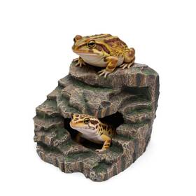 Cyn006 Reptitrip Resin Reptile Cave Hideout Rock-style Basking Platform Aquarium And Terrari