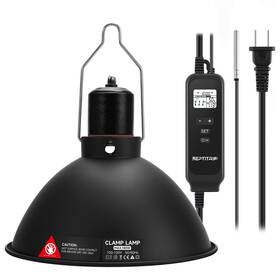 Lf08x Reptitrip 8.5 Inch Day-night Thermostatic Reptile Heat Light Fixture - Lamp Temper