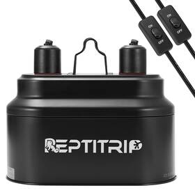 Lfd02 Reptitrip Dual Reptile Light Fixture With Switches Heat Lamp Reptiles