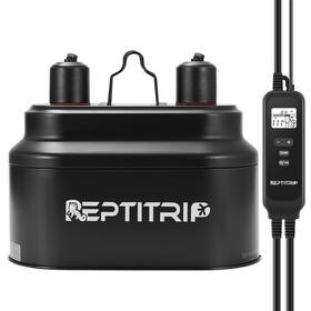 Lfd02pt02t Reptitrip Dual Reptile Light Fixture With Timer And Pid Dimming Thermostat Day-night Heat &