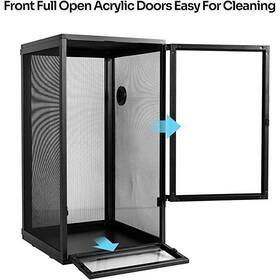 Ac454580 Reptizoo Crystal Clear Acrylic Door- Screen Cage - 18 Inch X 32