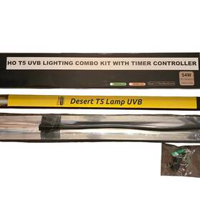 At2854st Reptizoo T5 Ho Uvb Lighting Combo Kit With Timer 54 Watt 48 In Model
